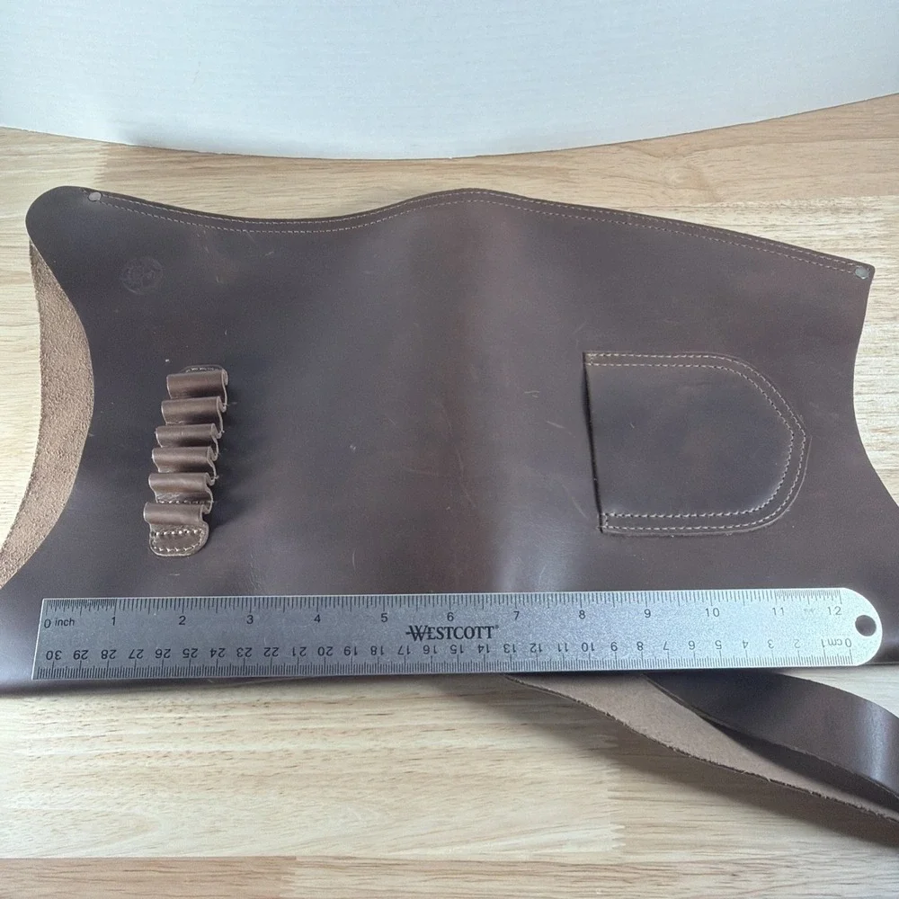 Valhalla Leather Archery Bow Carrier Quiver – Arrow Slots, Strap, Handmade
